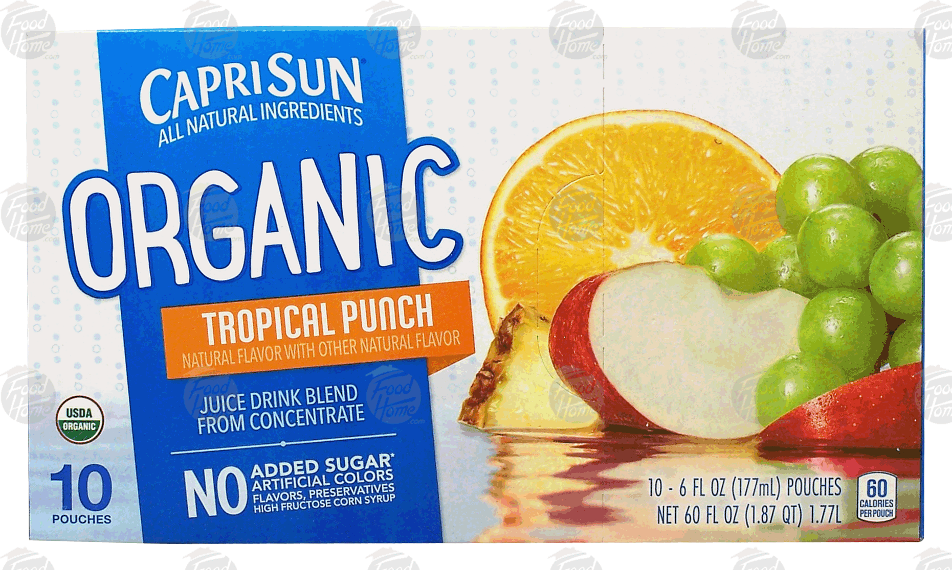 CapriSun Organic tropical punch juice drink blend, 10-pouches Full-Size Picture